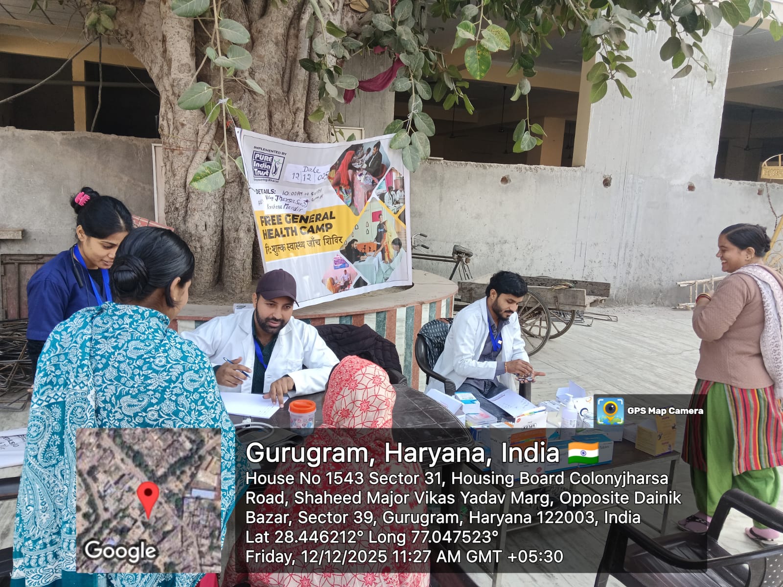 Free General Health Camp conducted on 12/12/2025 in Gurugram, Haryana