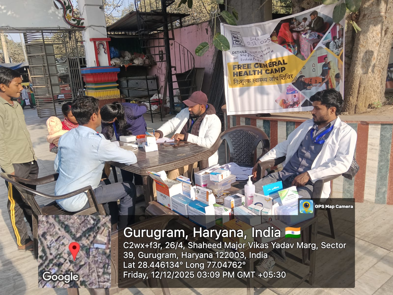 Free General Health Camp conducted on 12/12/2025 in Gurugram, Haryana