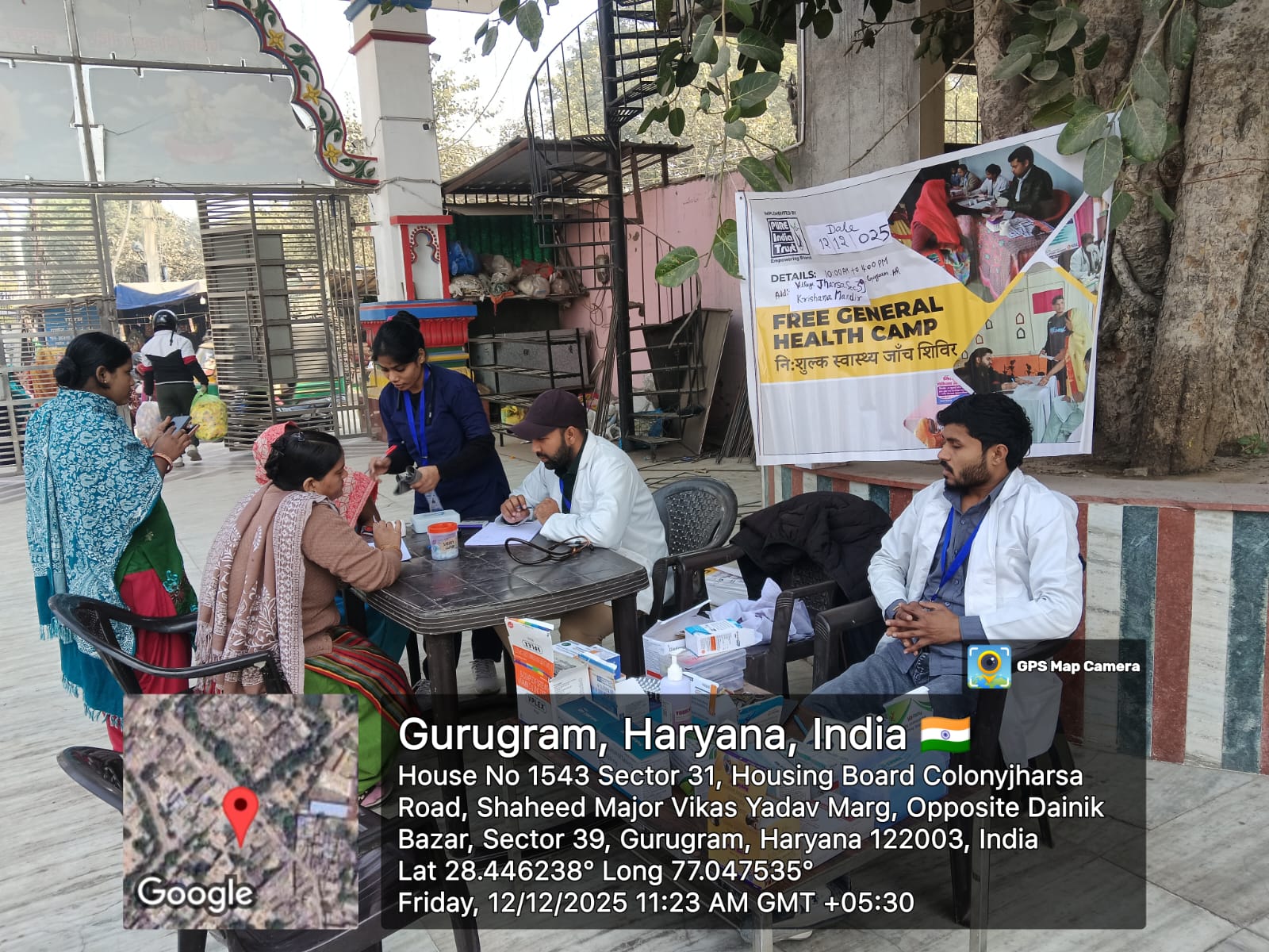 Free General Health Camp conducted on 12/12/2025 in Gurugram, Haryana